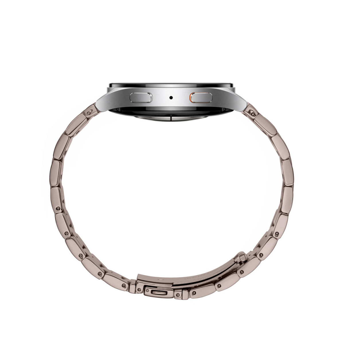 Samsung Galaxy Watch 7 LTE SA.L310SKIS.LTE smartwatch met bruine stalen band en 4G - Ø 44 mm