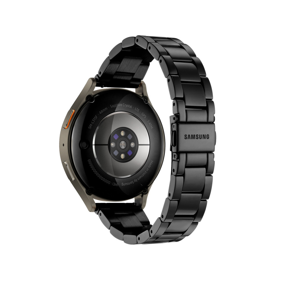 Samsung Galaxy Watch 7 SA.L310KBRS smartwatch met groene aluminium kast en zwarte stalen band - Ø 44 mm