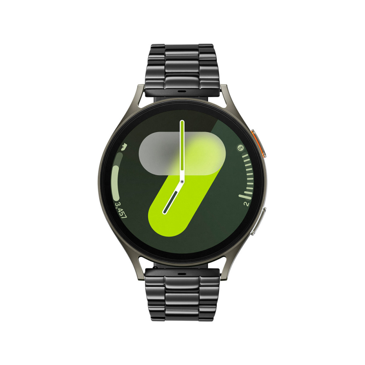 Samsung Galaxy Watch 7 SA.L310KBRS smartwatch met groene aluminium kast en zwarte stalen band - Ø 44 mm