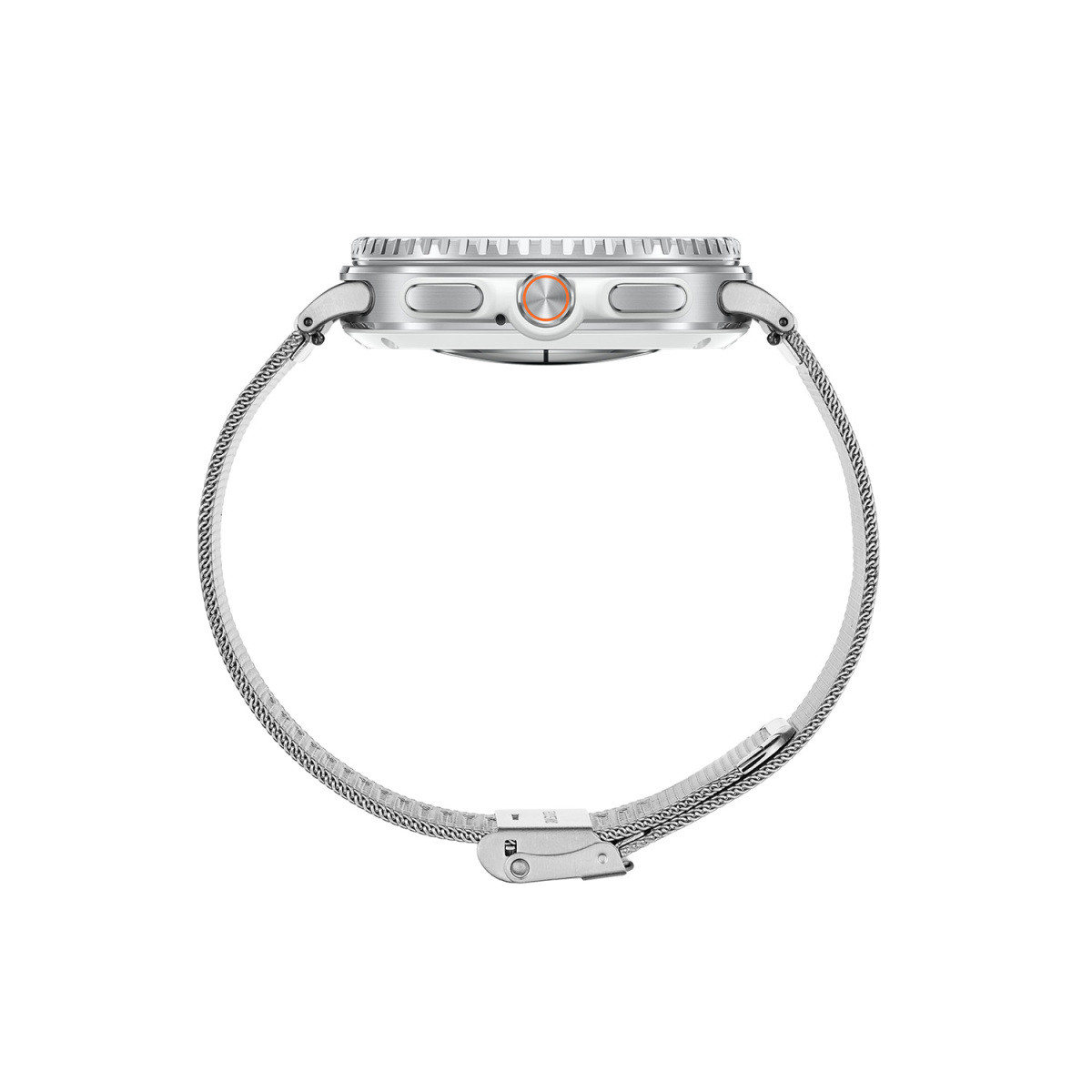 Samsung Galaxy Watch 8 Classic LTE SA.L500WSM20.LTE smartwatch met zilverkleurige stalen mesh band - ø 46 mm