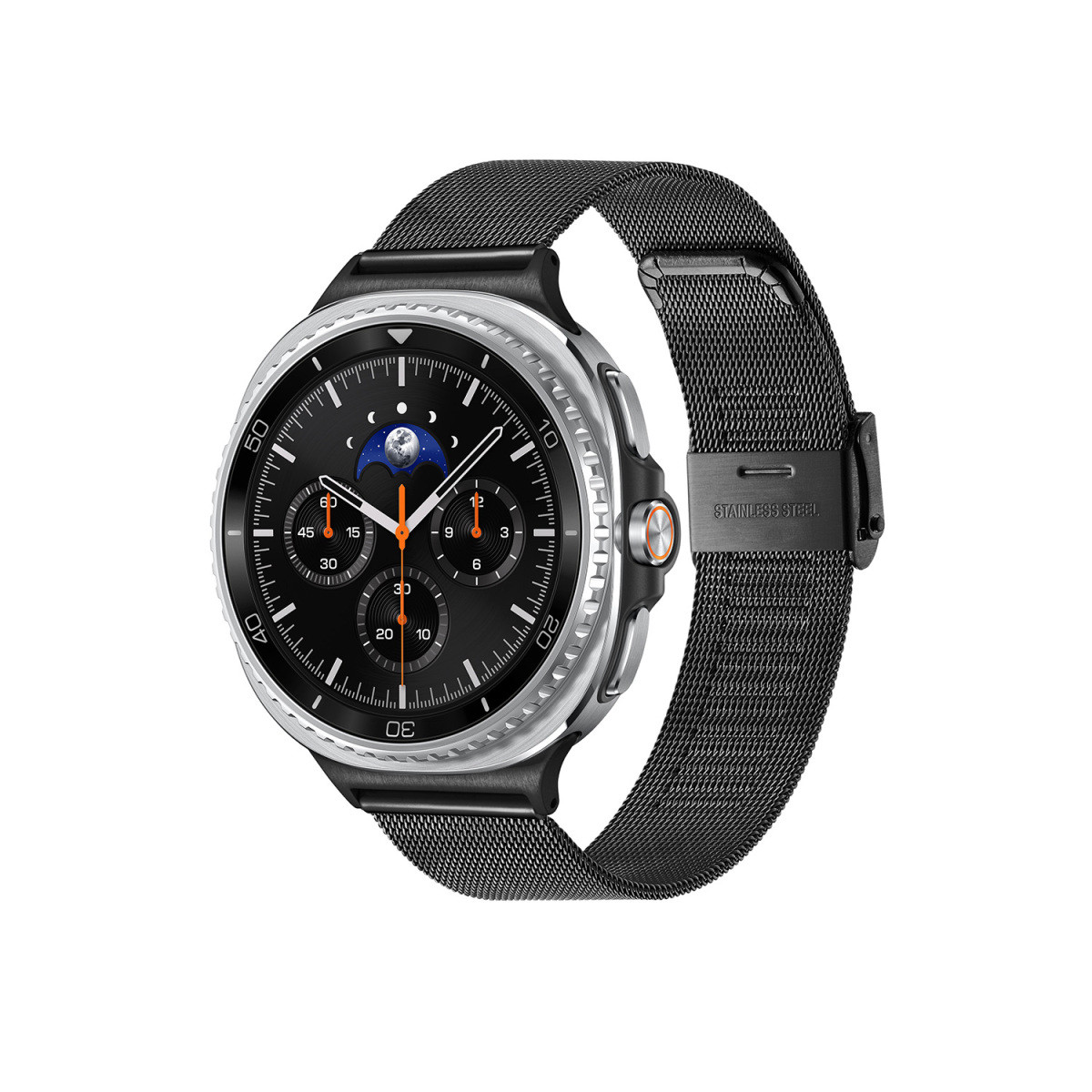 Samsung Galaxy Watch 8 Classic LTE SA.L500ZBM20.LTE smartwatch met stalen zwarte band - ø 46 mm