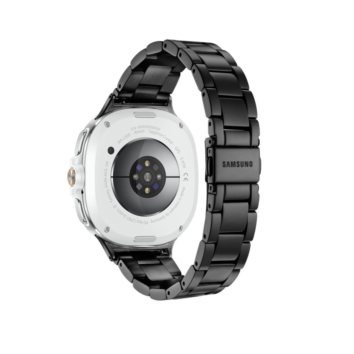 Samsung Galaxy Watch 8 Classic LTE SA.L500ZBS24.LTE Zwarte smartwatch met schakels en 4G - ø 46 mm