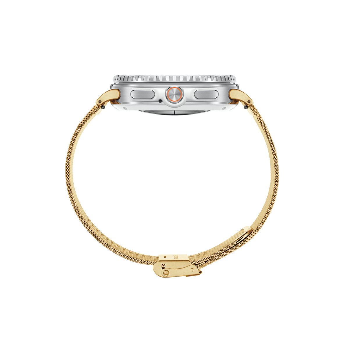 Samsung Galaxy Watch 8 Classic LTE SA.L500ZGM20.LTE gold plated smartwatch mesh van staal met 4G - ø 46 mm
