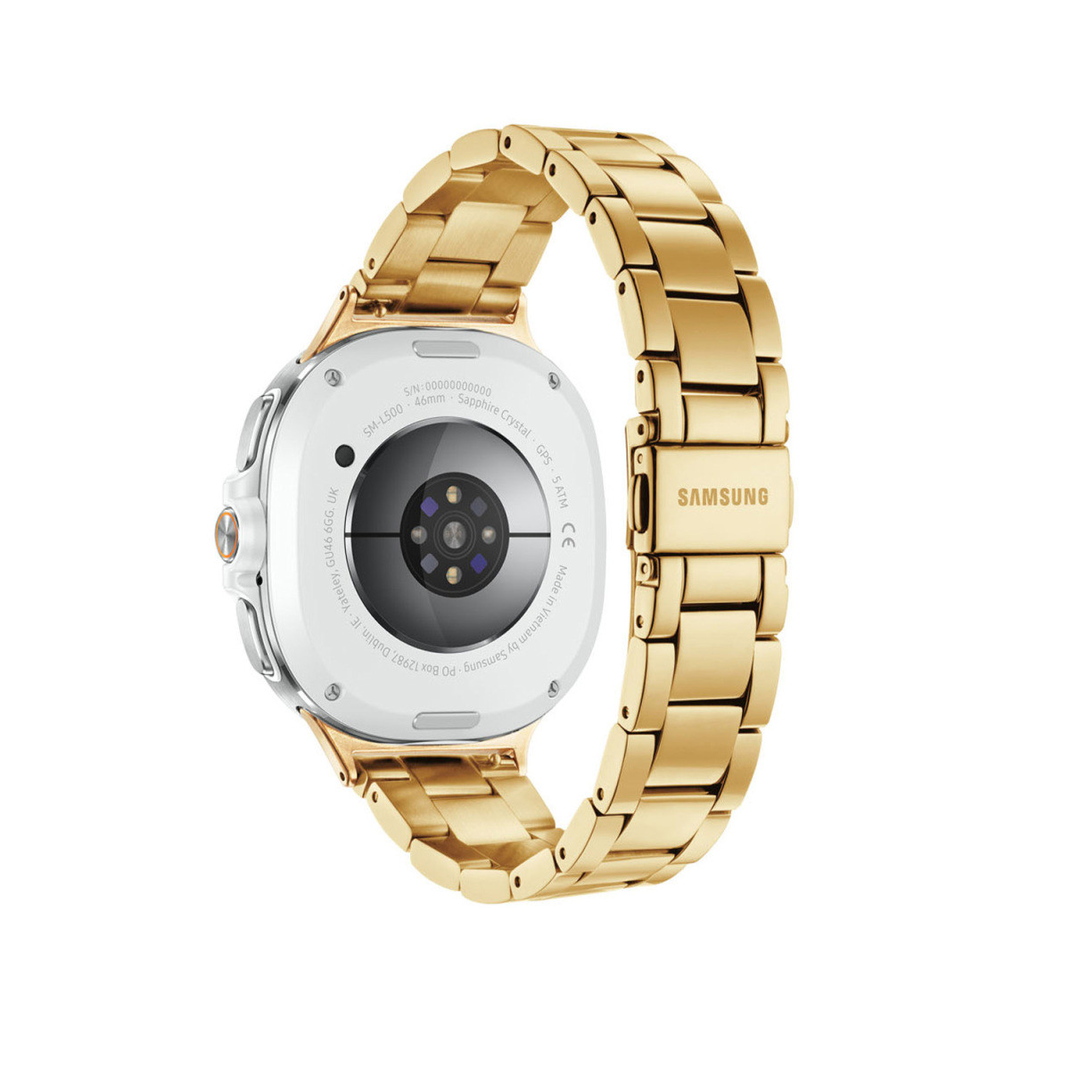 Samsung Galaxy Watch 8 Classic LTE SA.L500ZGS20.LTE gold plated smartwatch van staal en aluminium - ø 46 mm