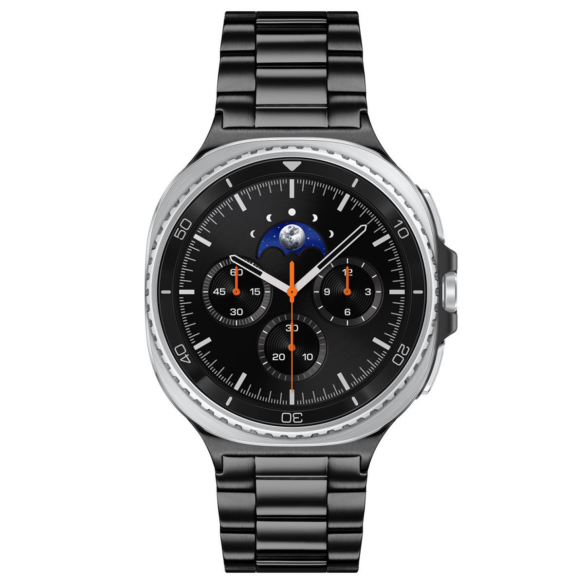 Samsung Galaxy Watch 8 Classic SA.L500ZBS24 smartwatch met zwart stalen schakels - ø 46 mm