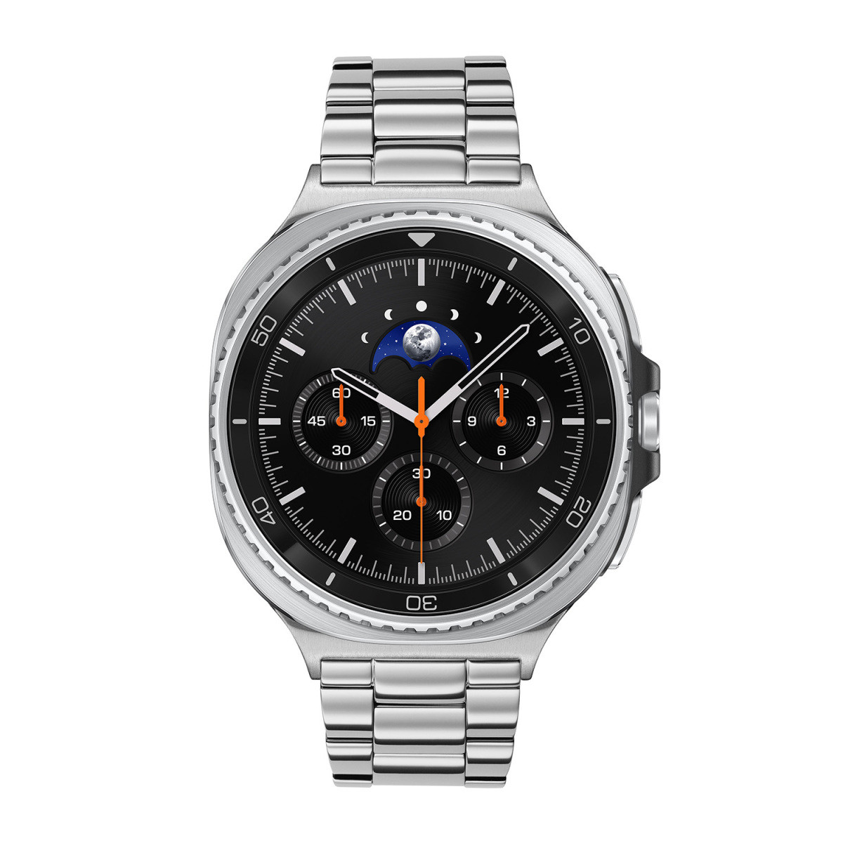 Samsung Galaxy Watch 8 Classic SA.L500ZSS20 smartwatch met stalen schakels mat en glanzend - ø 46 mm