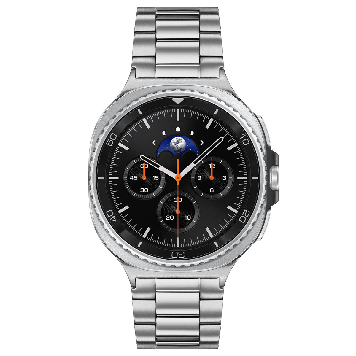 Samsung Galaxy Watch 8 Classic SA.L500ZSS24 smartwatch met stalen band en zwarte bezel - ø 46 mm