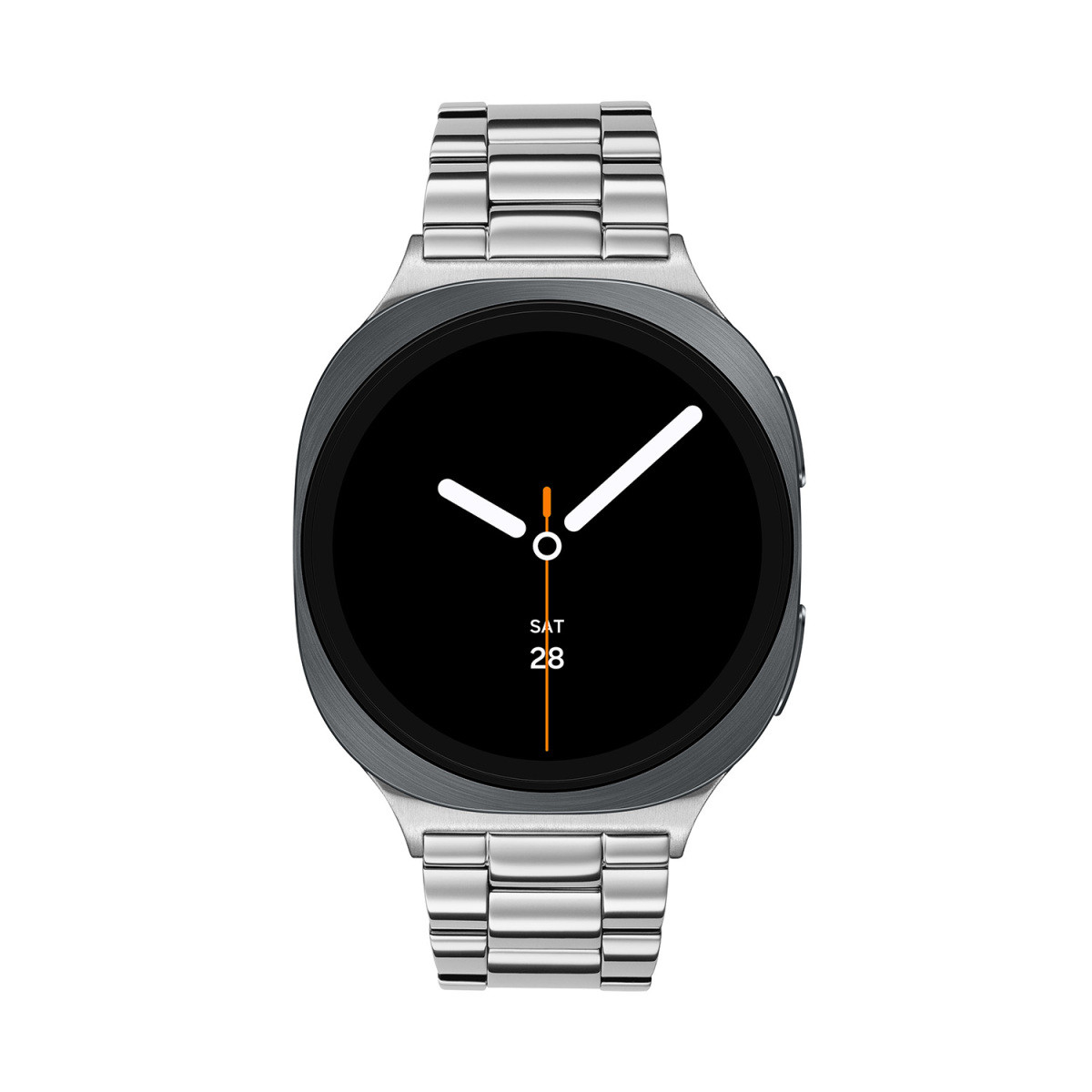 Samsung Galaxy Watch 8 LTE SA.L320GSS20.LTE smartwatch met zilverkleurige stalen band en 4G - ø 40 mm