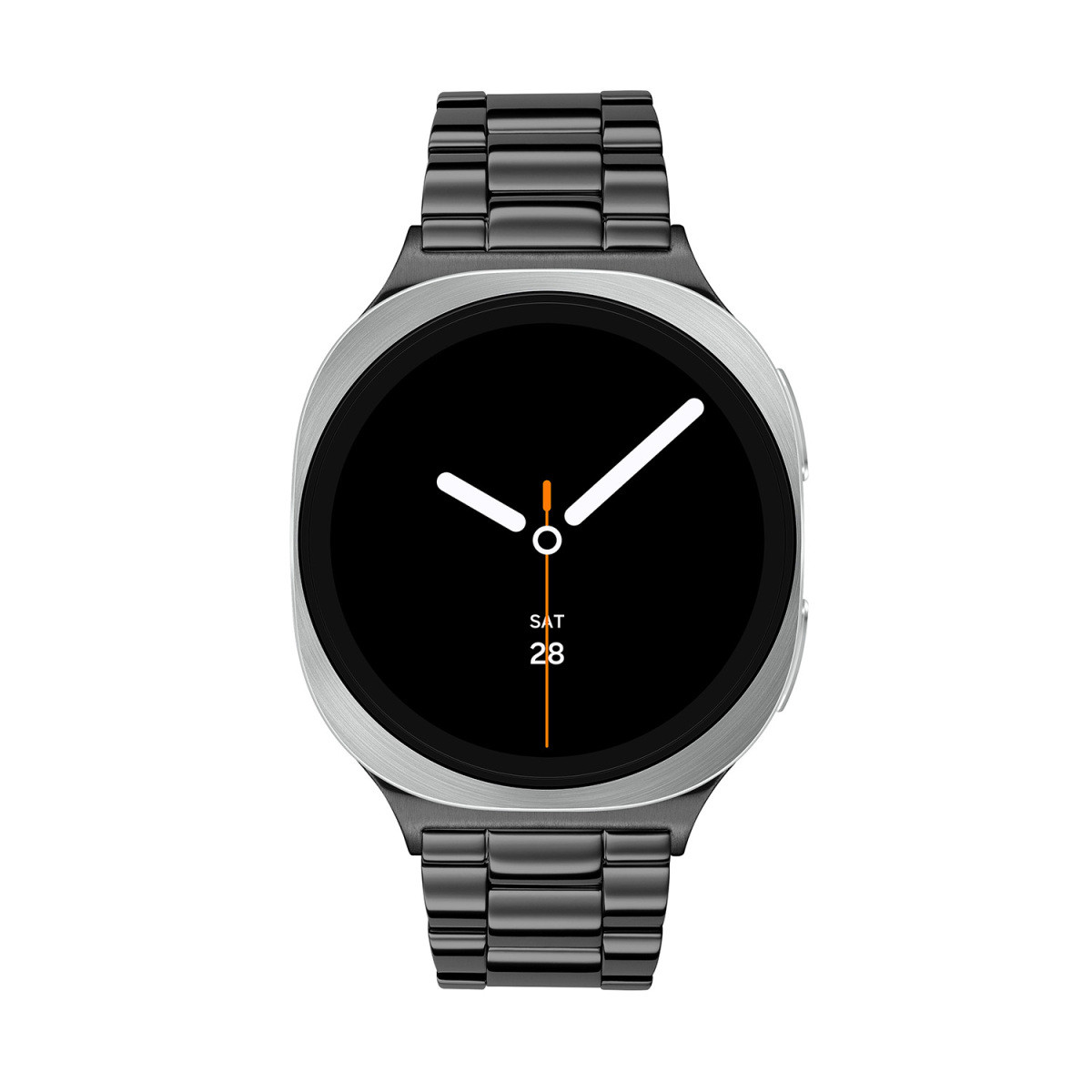 Samsung Galaxy Watch 8 LTE SA.L320SBS20.LTE smartwatch met luxe zwarte stalen band en aluminium kast - ø 40 mm
