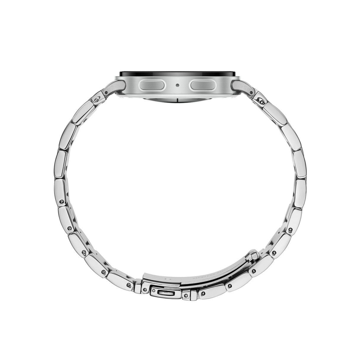 Samsung Galaxy Watch 8 LTE SA.L320SSS20.LTE smartwatch met zilverkleurige stalen schakel band - ø 40 mm