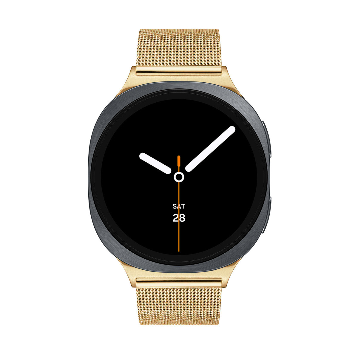 Samsung Galaxy Watch 8 LTE SA.L330GGM20.LTE smartwatch met goudkleurige stalen band - ø 44 mm
