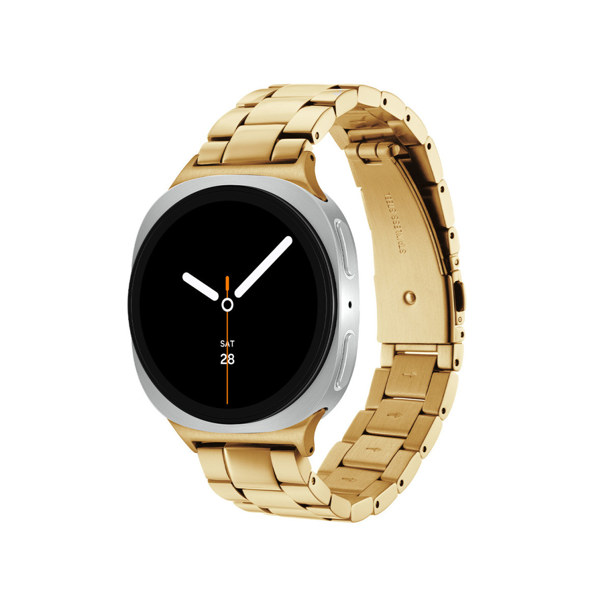 Samsung Galaxy Watch 8 LTE SA.L330SGS20.LTE smartwatch met goudkleurige stalen band - ø 44 mm