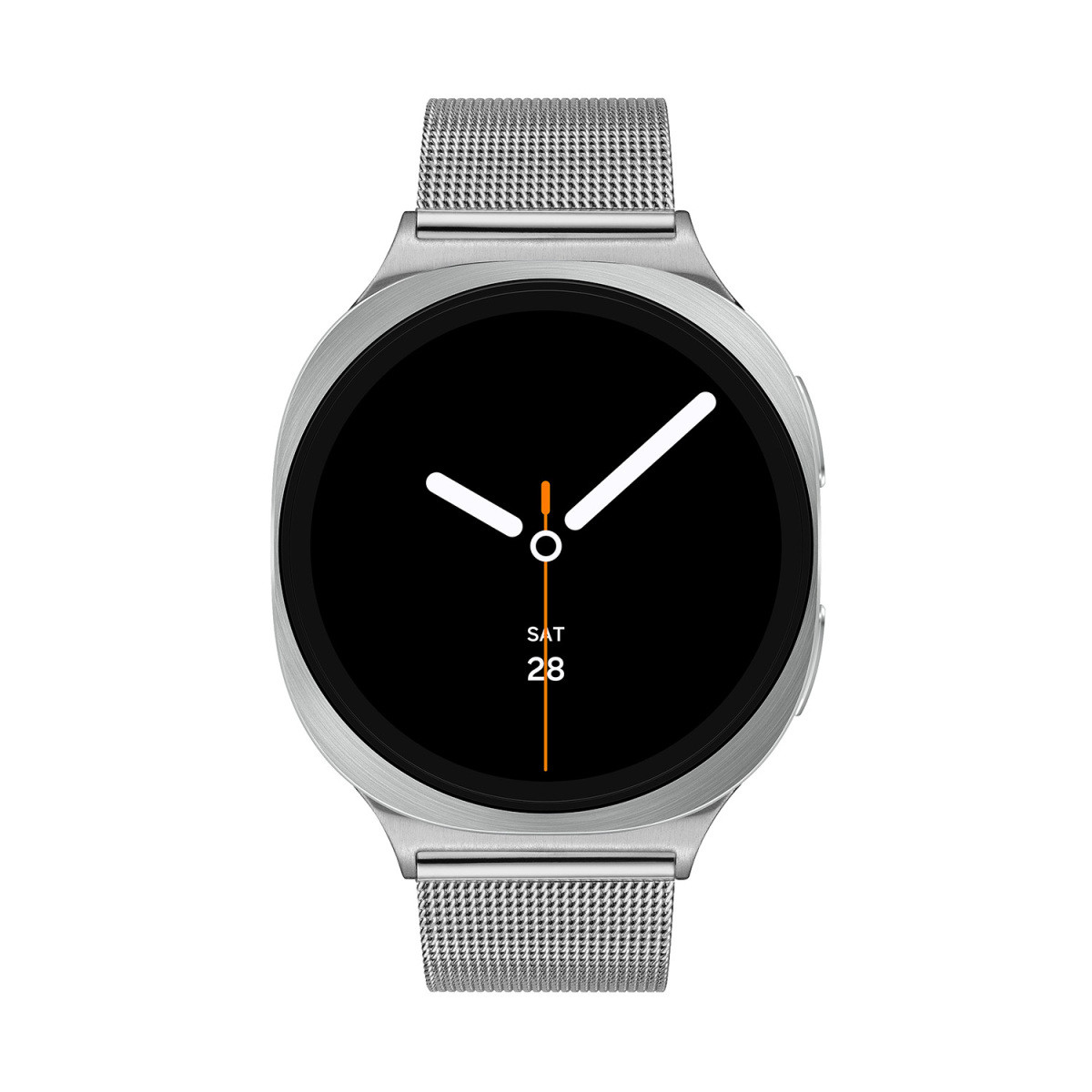 Samsung Galaxy Watch 8 LTE SA.L330SSM20.LTE zilverkleurige smartwatch mesh van staal en aluminium - ø 44 mm