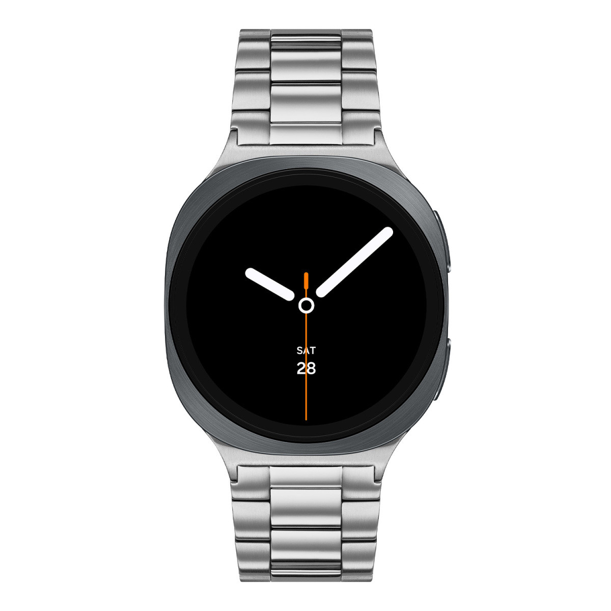 Samsung Galaxy Watch 8 SA.L320GSS24 smartwatch met zilverkleurige schakel band - ø 40 mm