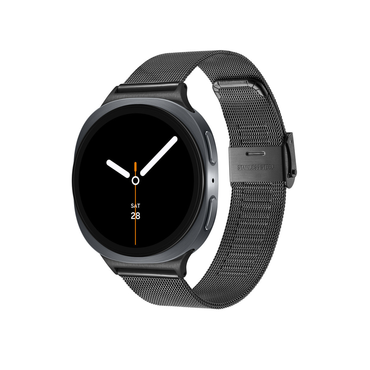 Samsung Galaxy Watch 8 SA.L330GBM20 smartwatch met zwarte mesh band en grijze kast - ø 44 mm
