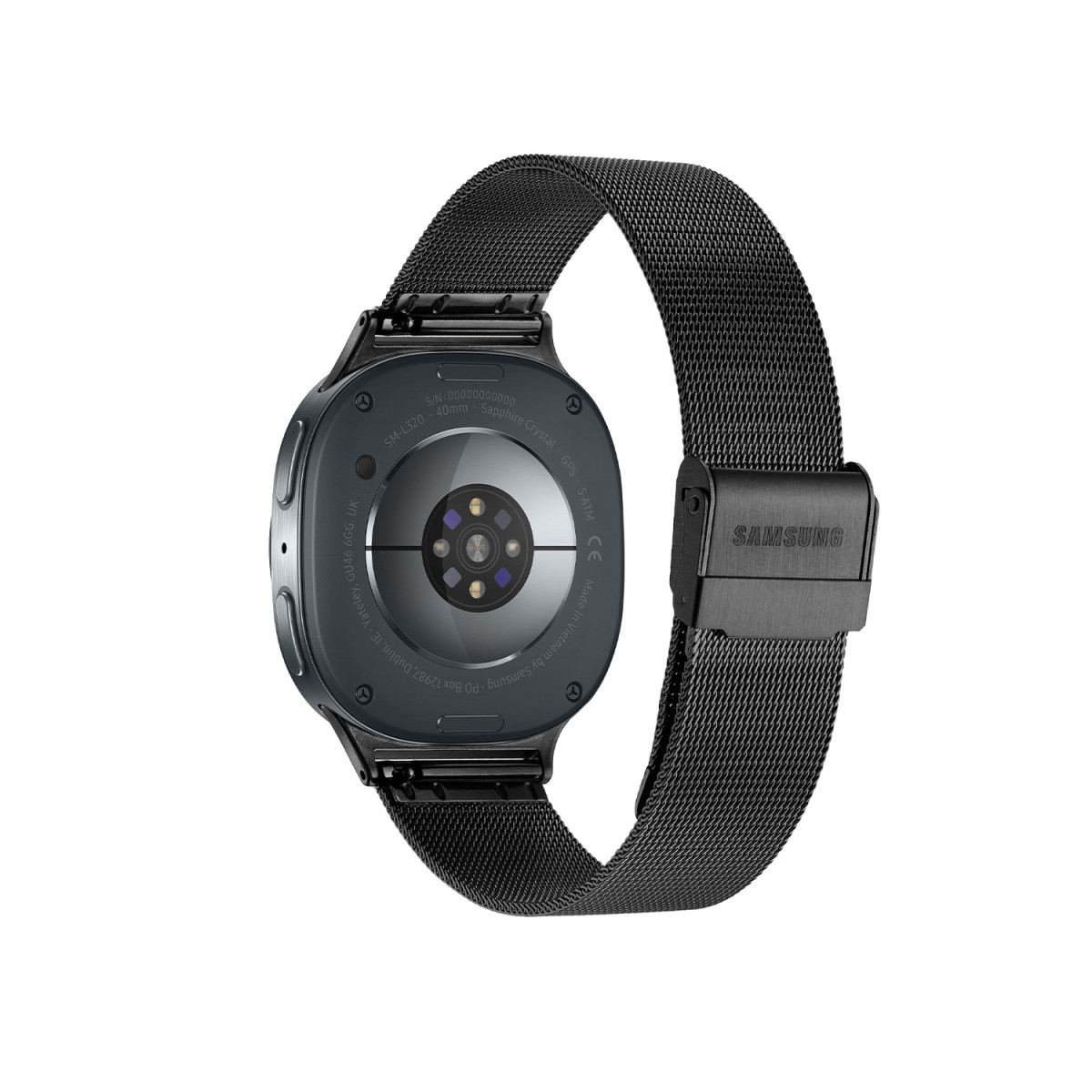 Samsung Galaxy Watch 8 SA.L330GBM20 smartwatch met zwarte mesh band en grijze kast - ø 44 mm