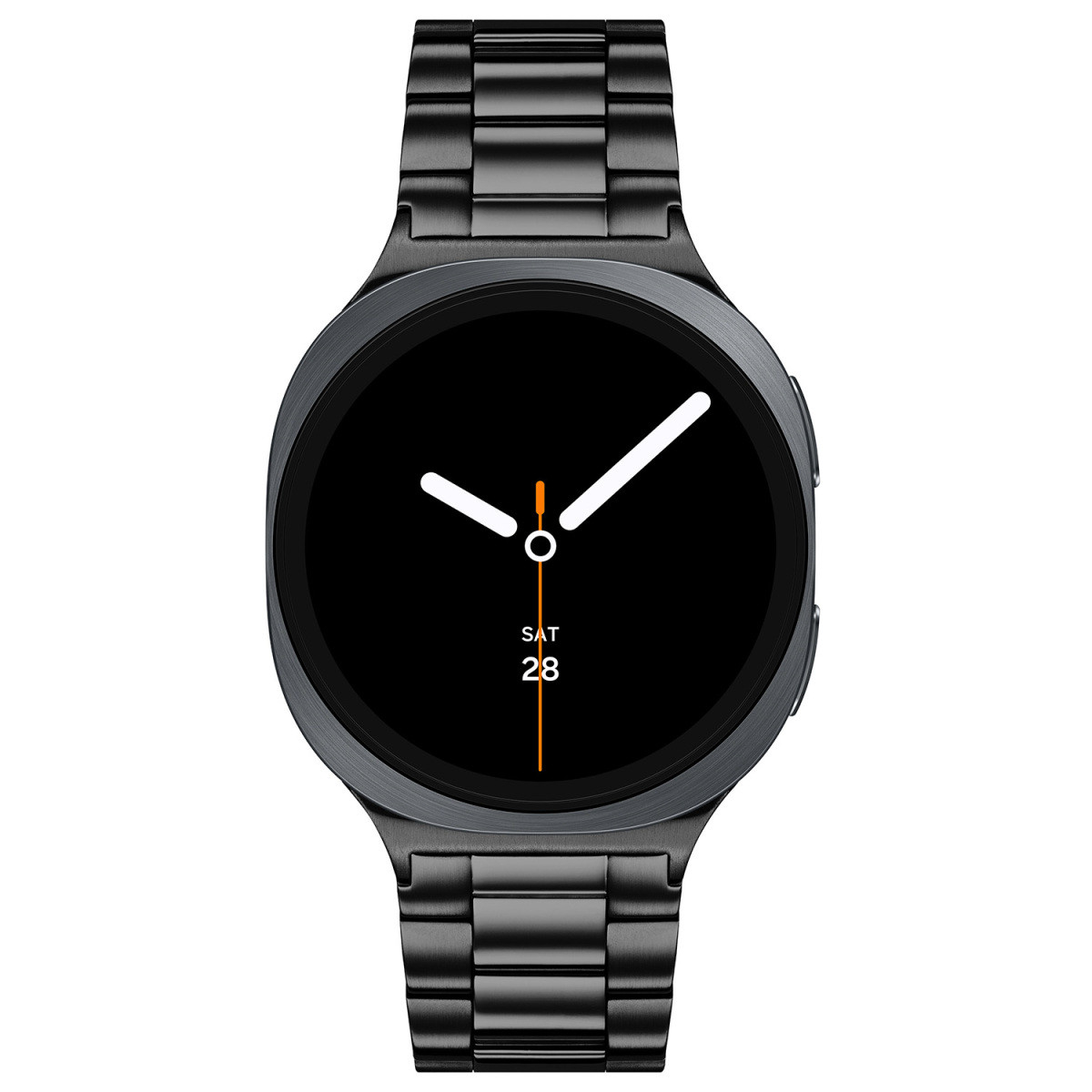 Samsung Galaxy Watch 8 SA.L330GBS24 smartwatch met zwarte stalen band en ronde kast - ø 44 mm