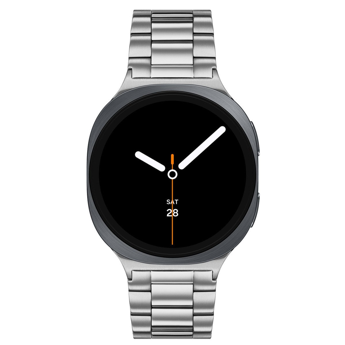 Samsung Galaxy Watch 8 SA.L330GSS24 zilverkleurige smartwatch met stalen schakelband - ø 44 mm