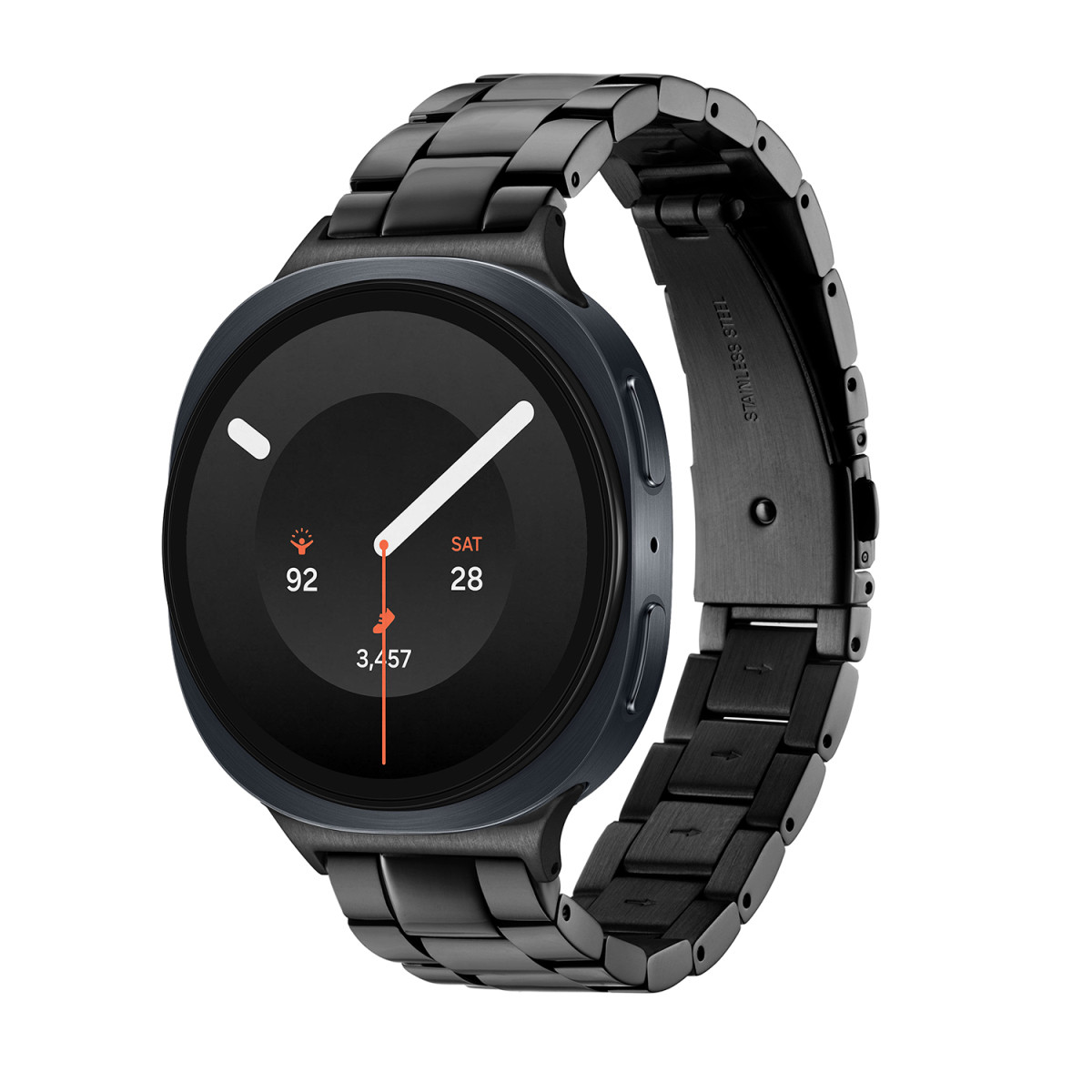 Samsung Galaxy Watch 9 LTE SA.L350ZBS20.LTE smartwatch met zwarte schakelband - 44 mm