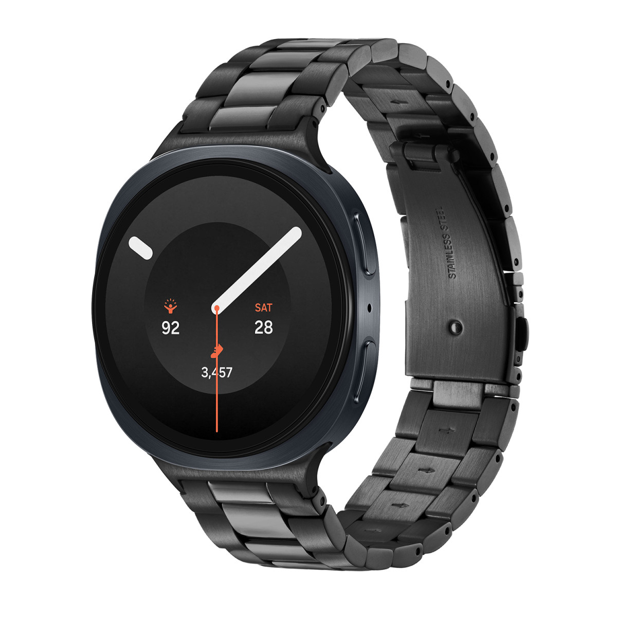 Samsung Galaxy Watch 9 LTE SA.L350ZBS24.LTE smartwatch met zwarte schakelband - 44 mm