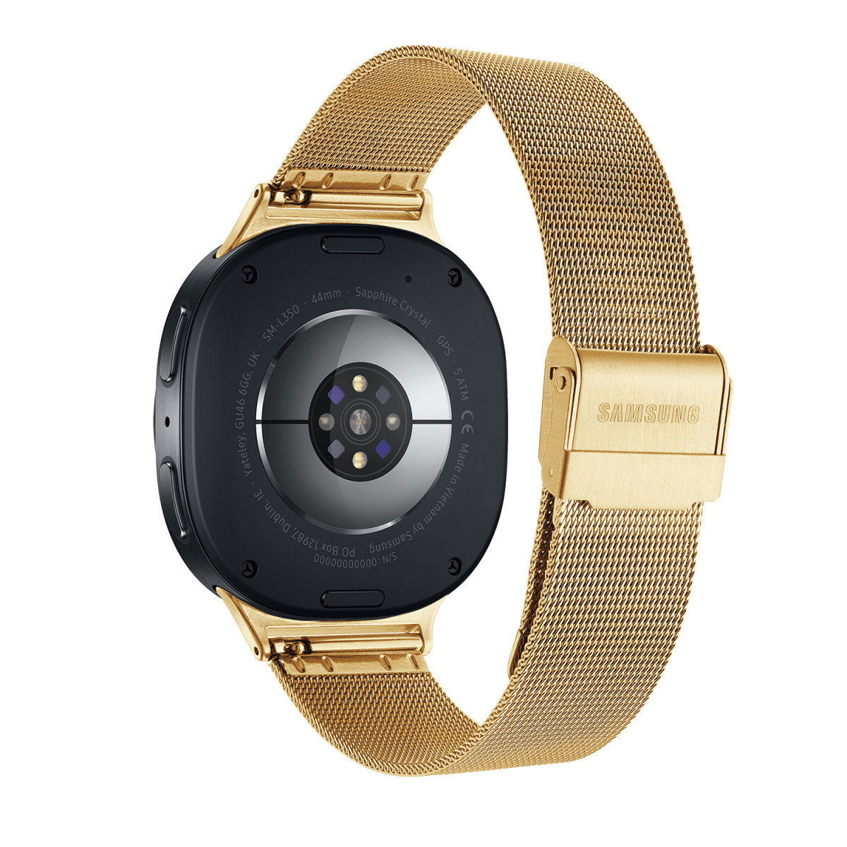 Samsung Galaxy Watch 9 LTE SA.L350ZGM20.LTE smartwatch met goudkleurige mesh-band - 44 mm