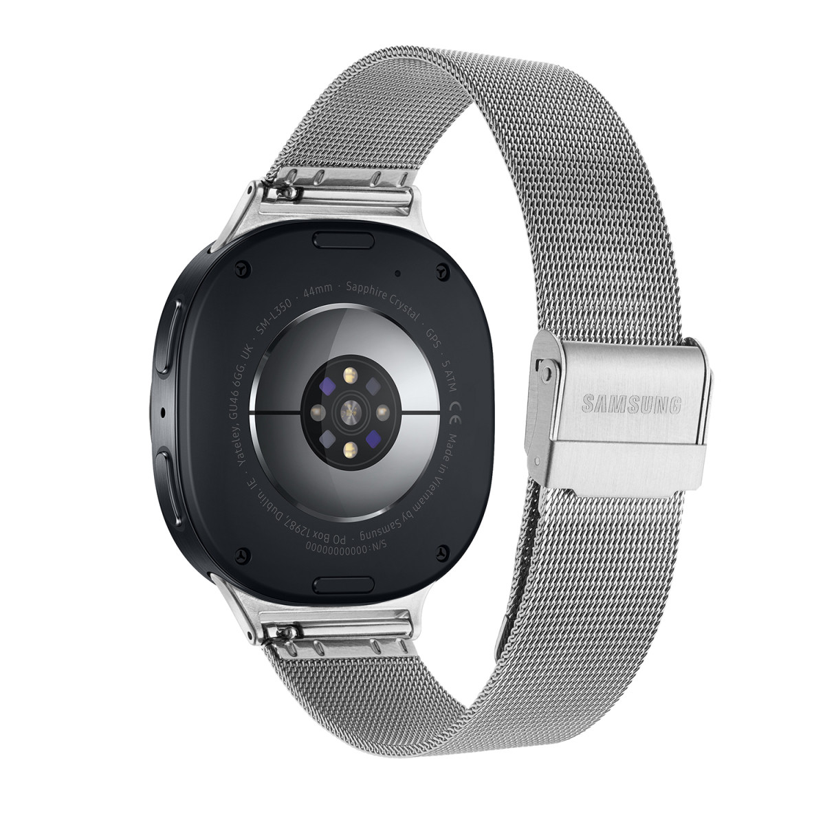 Samsung Galaxy Watch 9 LTE SA.L350ZSM20.LTE smartwatch met zilverkleurige mesh-band - 44 mm