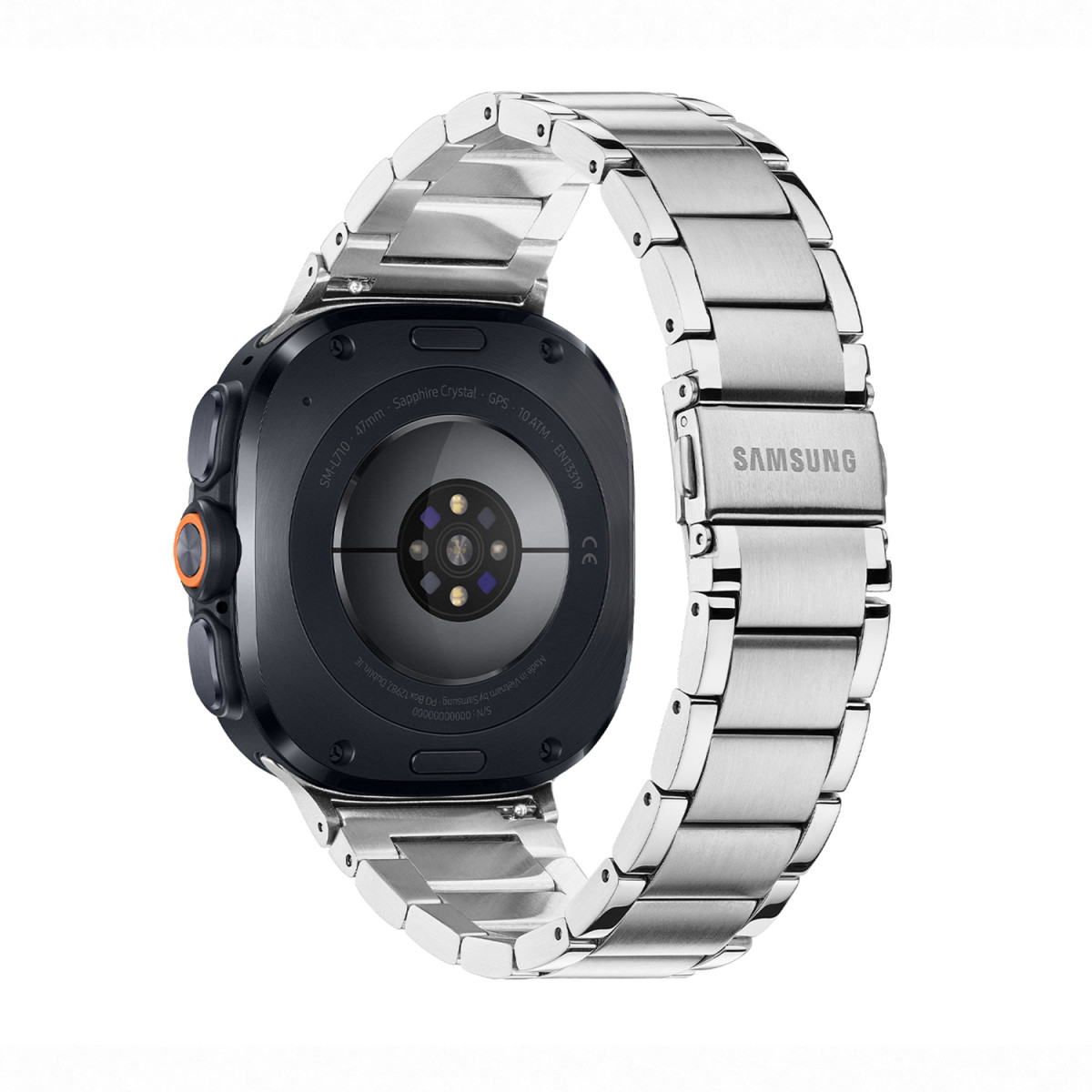 Samsung Galaxy Watch Ultra 2 SA.L715ZUSS.LTE met zilverkleurige schakelband - 47 mm