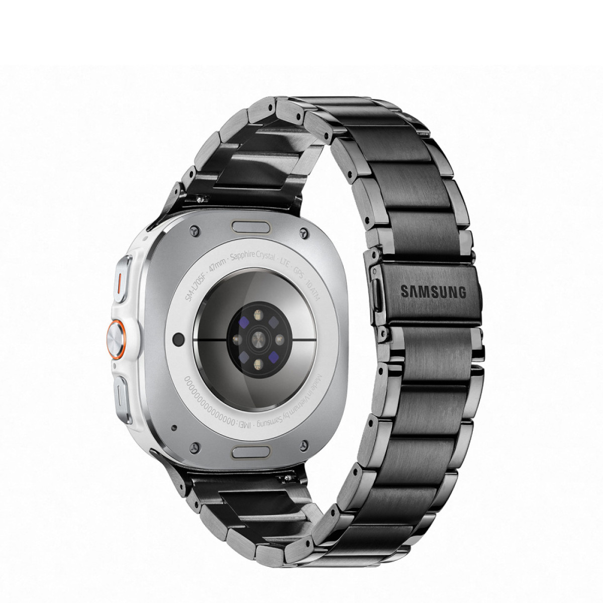 Samsung Galaxy Watch Ultra SA.L705WUBS.L64 Smartwatch met zwart stalen band - Ø 47 mm