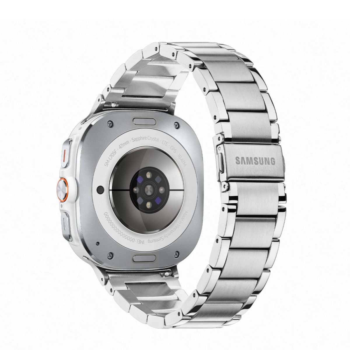Samsung Galaxy Watch Ultra SA.L705WUSS.L64 Smartwatch van titanium met zilverkleurige band - Ø 47 mm