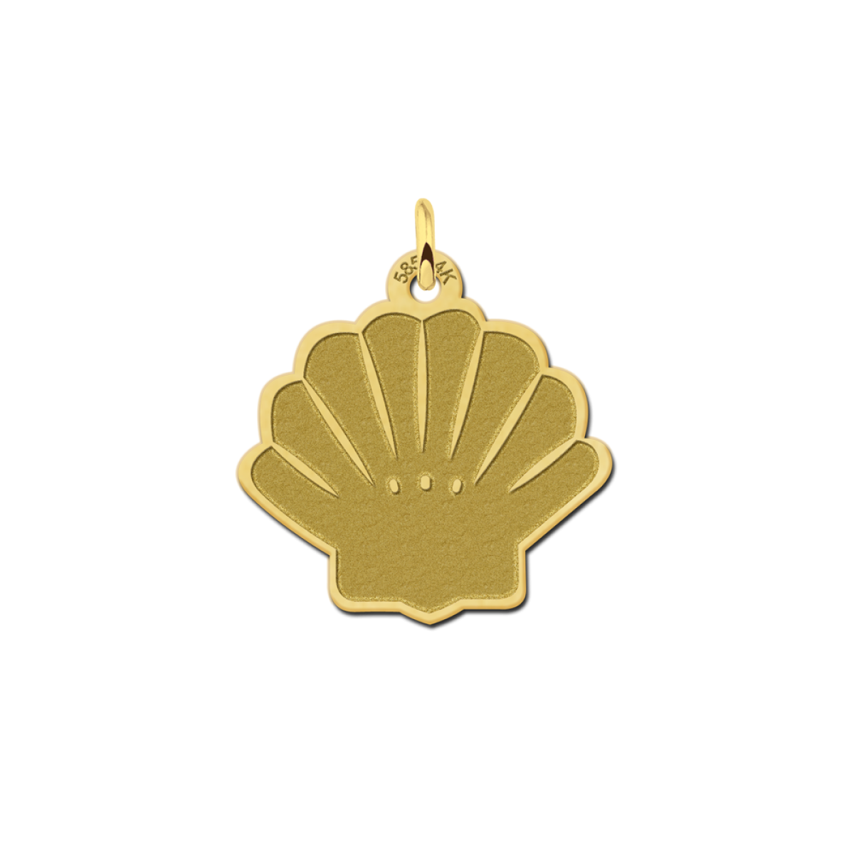 Schelp hanger van goud