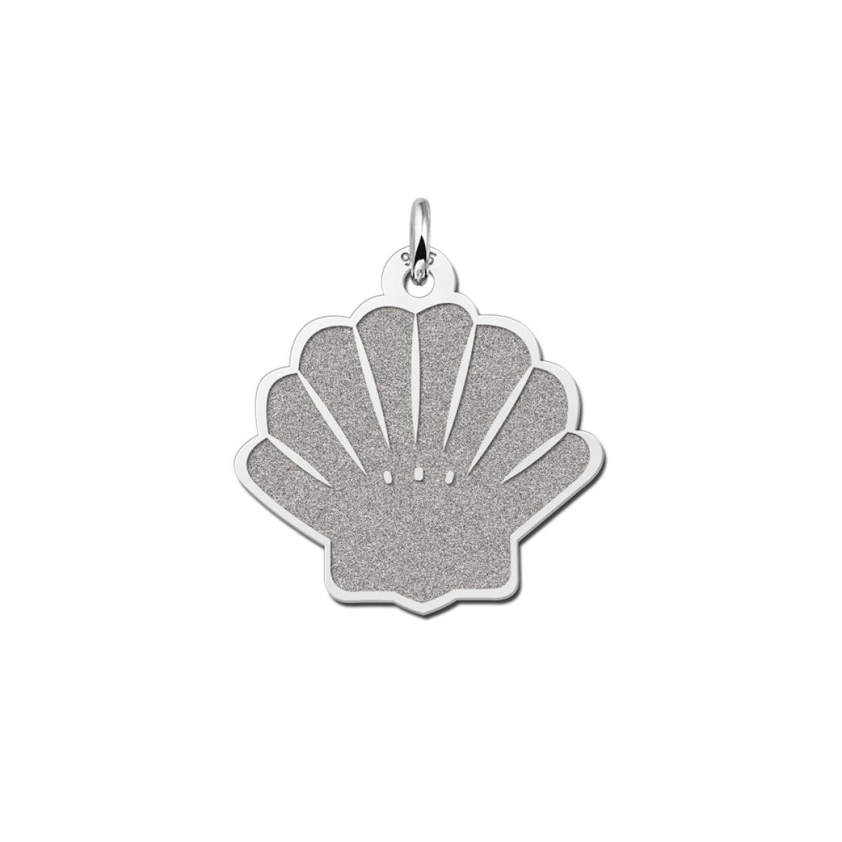Schelp hanger van zilver