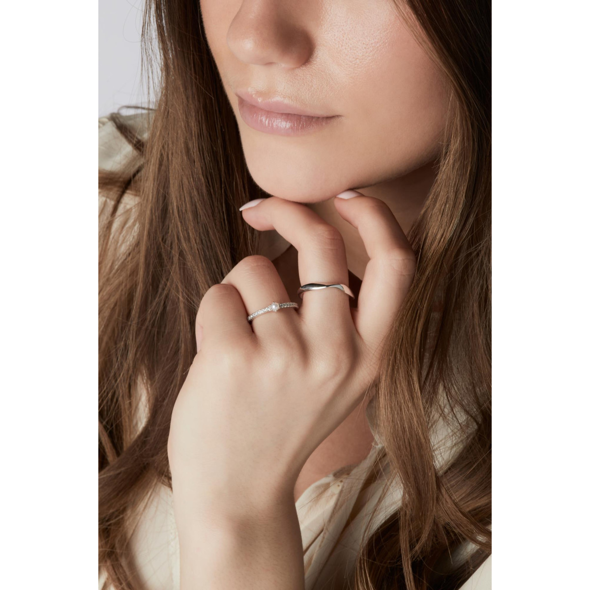 Sif Jakobs Cetara SJ-R3008-(YG) ring gold plated glanzend 4 mm breed