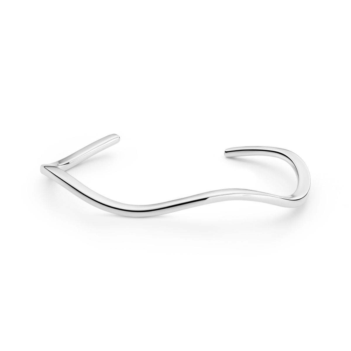 Sif Jakobs Ellera Waves Pianura SJ-BG3879 zilveren klemarmband met glanzende afwerking - 45 x 57 mm