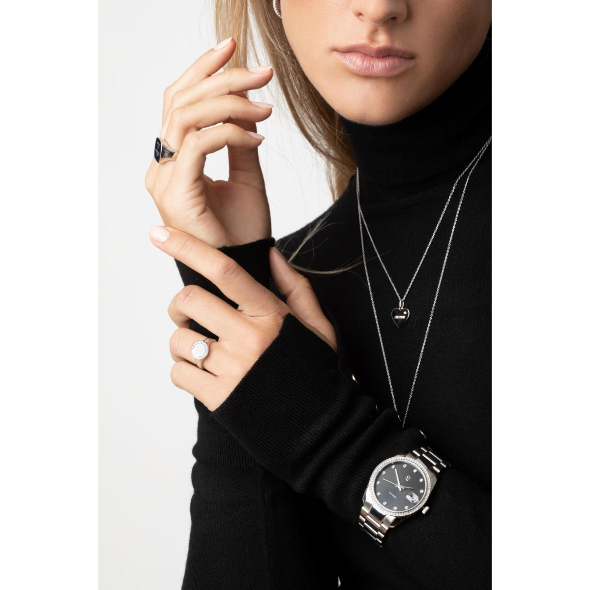 Sif Jakobs Follina SJ-R11577-CZ zilveren ring met zirkonia cirkelontwerp