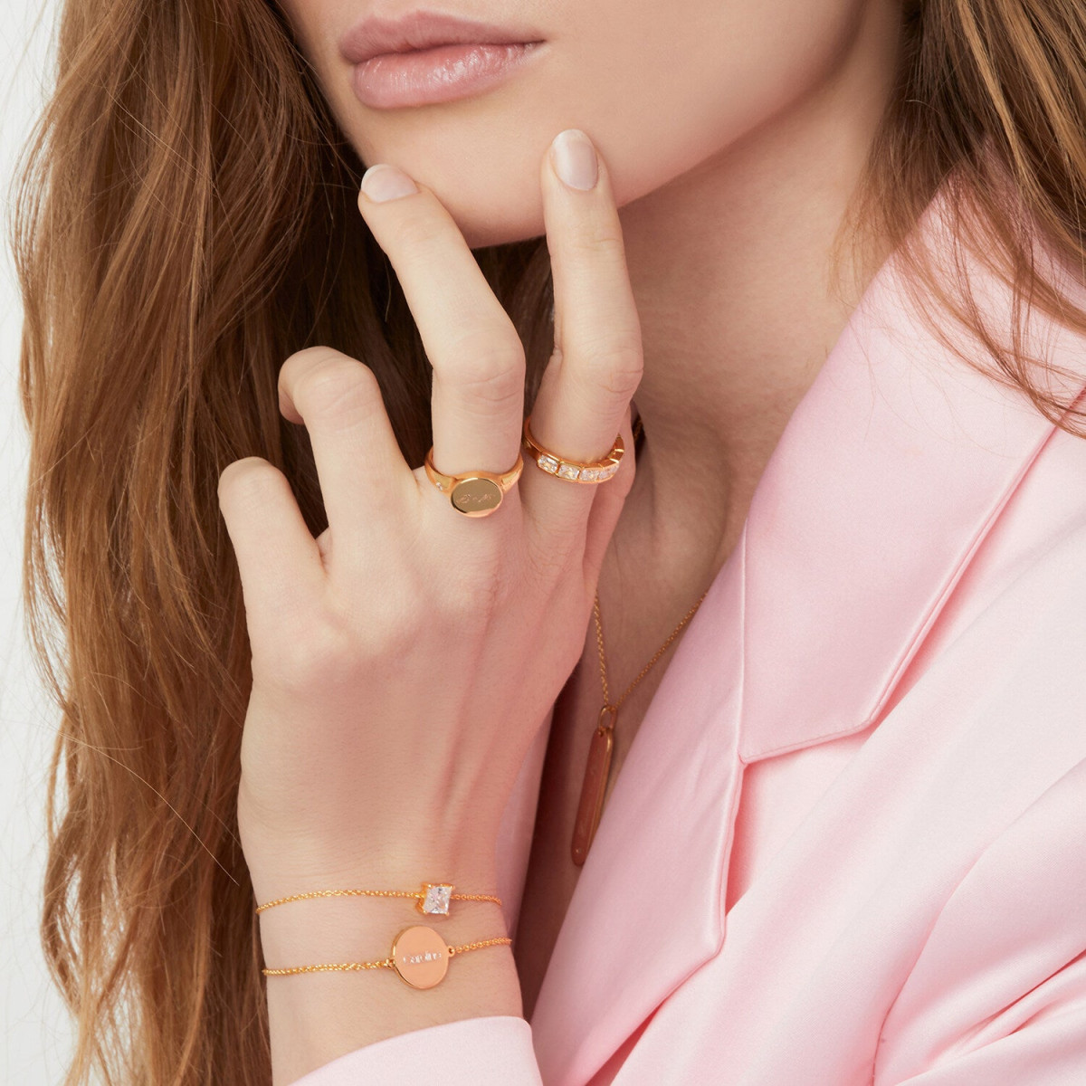Sif Jakobs gold plated armband met een grote zirkonia SJ-B42274-CZ-YG