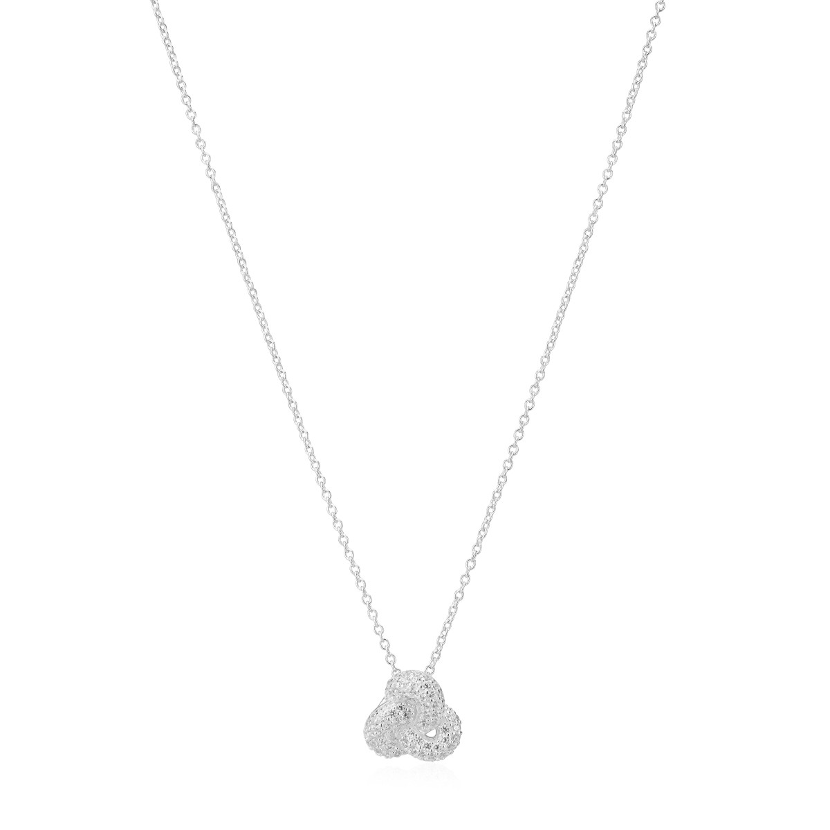 Sif Jakobs Imperia SJ-N10752-CZ zilveren ketting met transparante zirkonia - Lengte