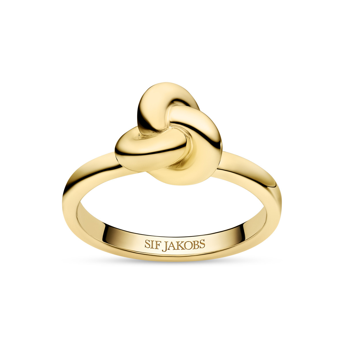 Sif Jakobs Imperia SJ-R10751-YG gold plated ring met knoopontwerp glanzend goudkleurig