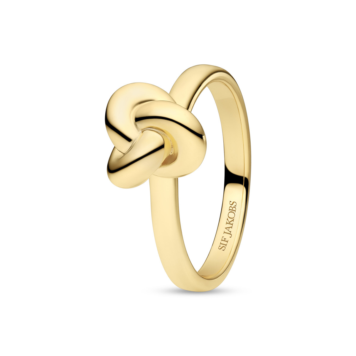 Sif Jakobs Imperia SJ-R10751-YG gold plated ring met knoopontwerp glanzend goudkleurig