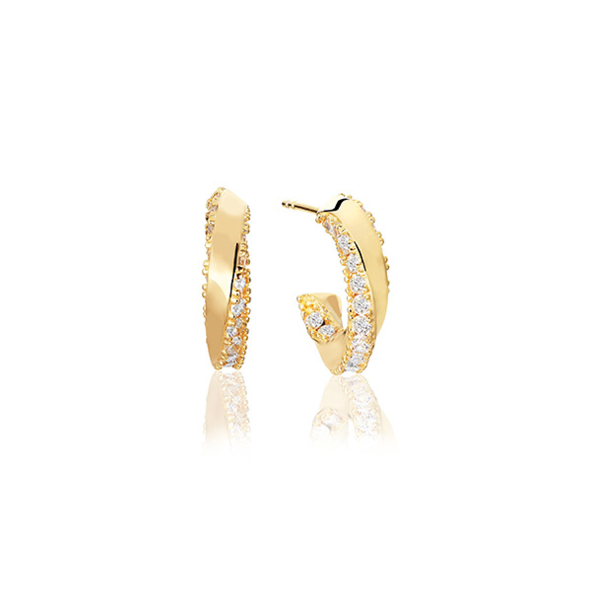 Sif Jakobs oorbellen gold plated  SJ-E12110-CZ-SG