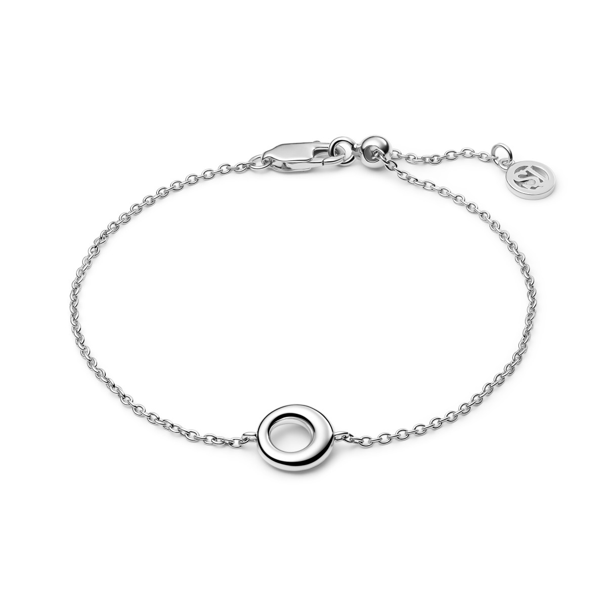 Sif Jakobs SJ-B2710 zilveren armband met ronde hanger - Lengte 18 cm