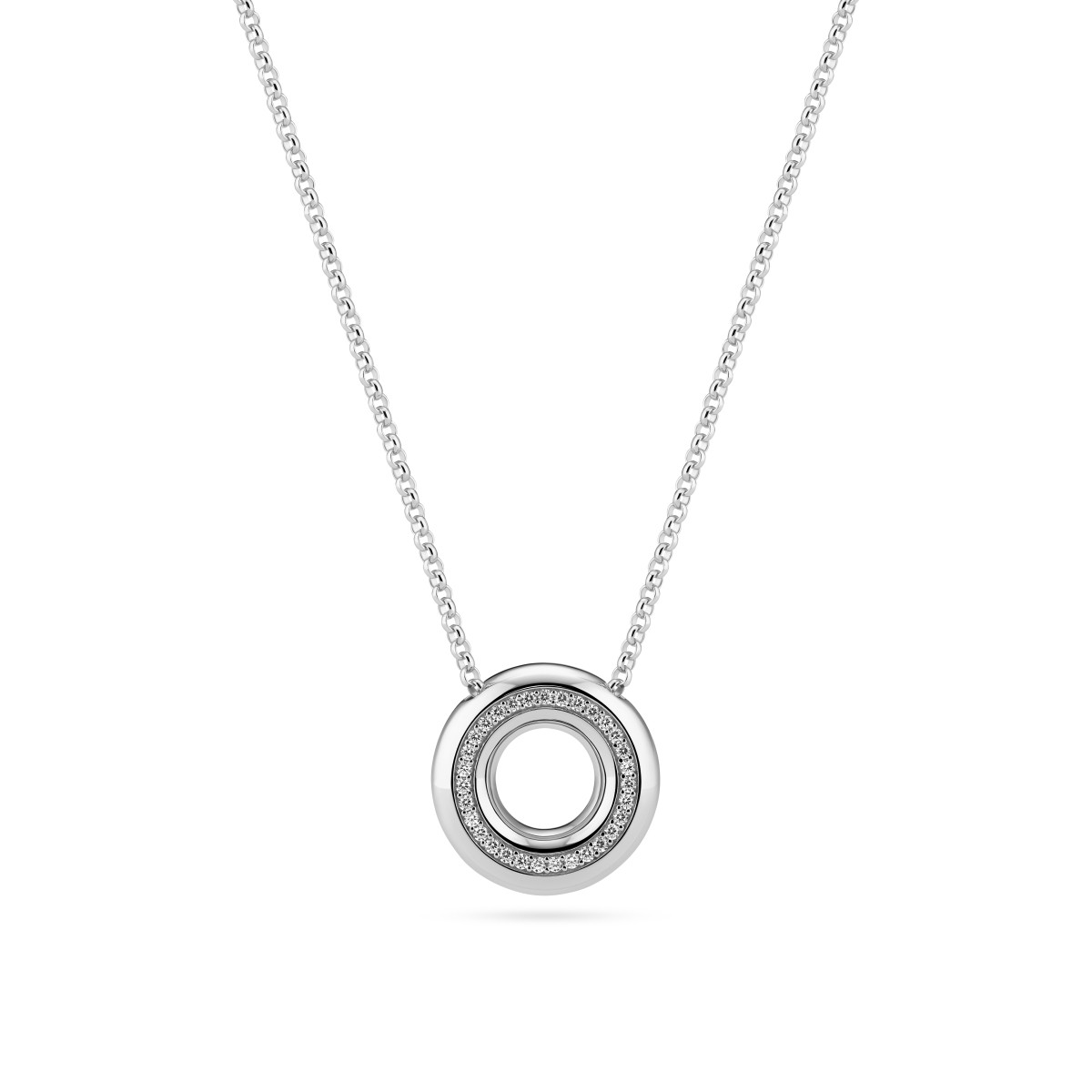 Sif Jakobs SJ-N2478-CZ zilveren ketting met hanger zirkonia 5.8 mm breed - Lengte