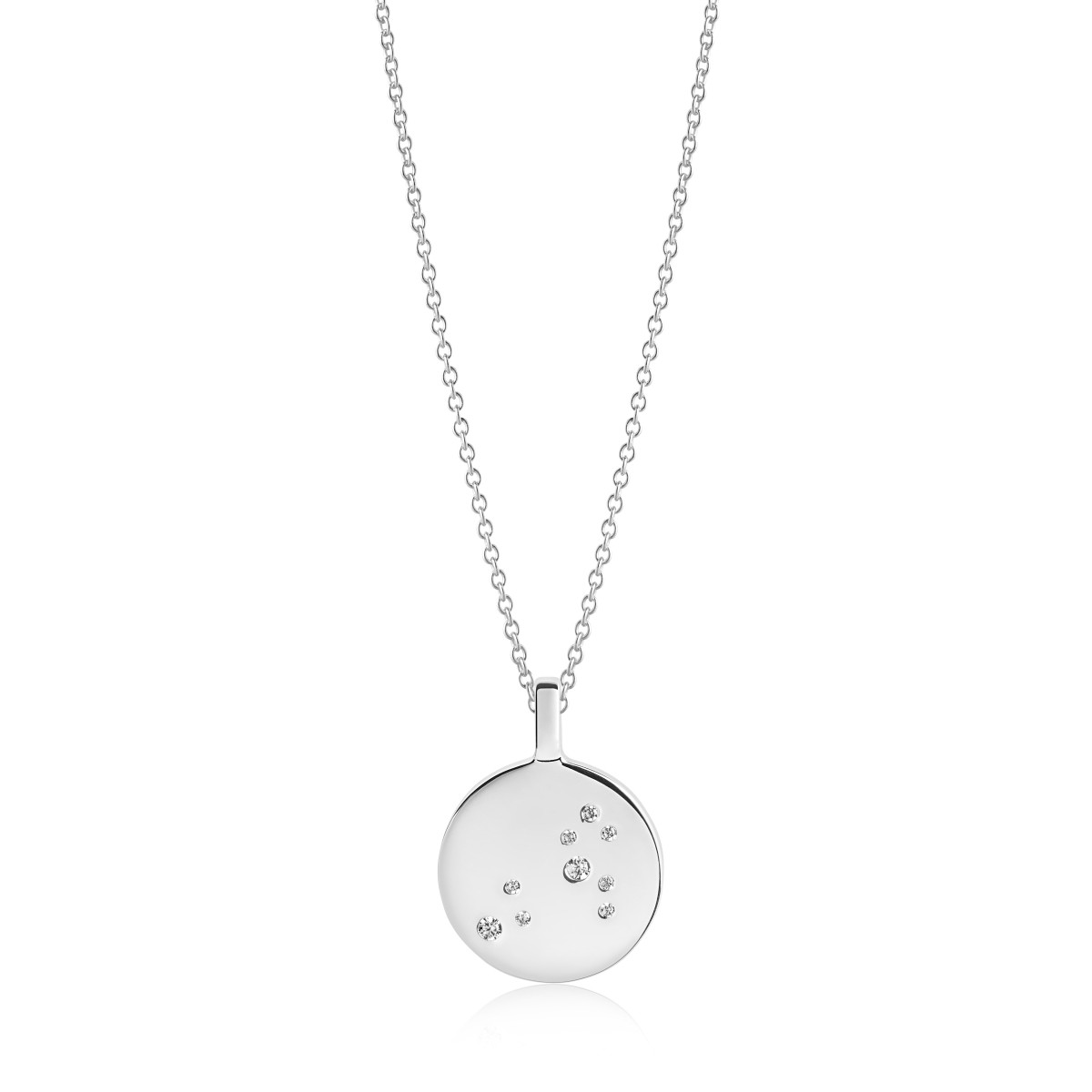 Sif Jakobs SJ-P1058-CZ zilveren ketting met briljant geslepen transparante zirkonia - Lengte 45 cm