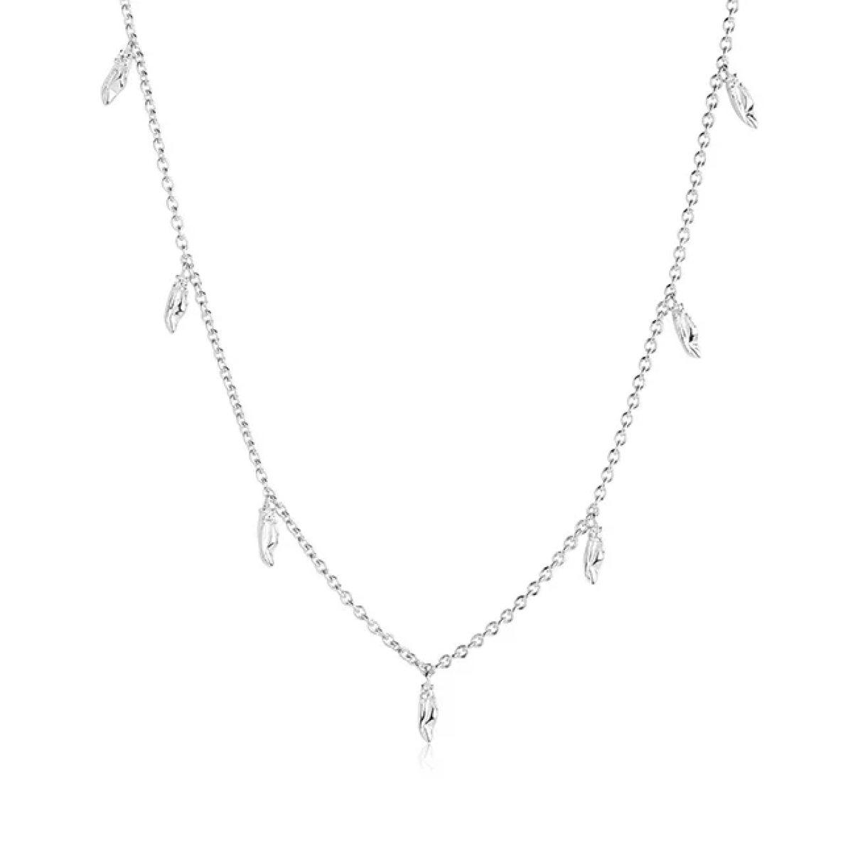 Sif Jakobs zilveren ketting met ankerschakel en leuke hangertjes SJ-N42024-CZ-SS