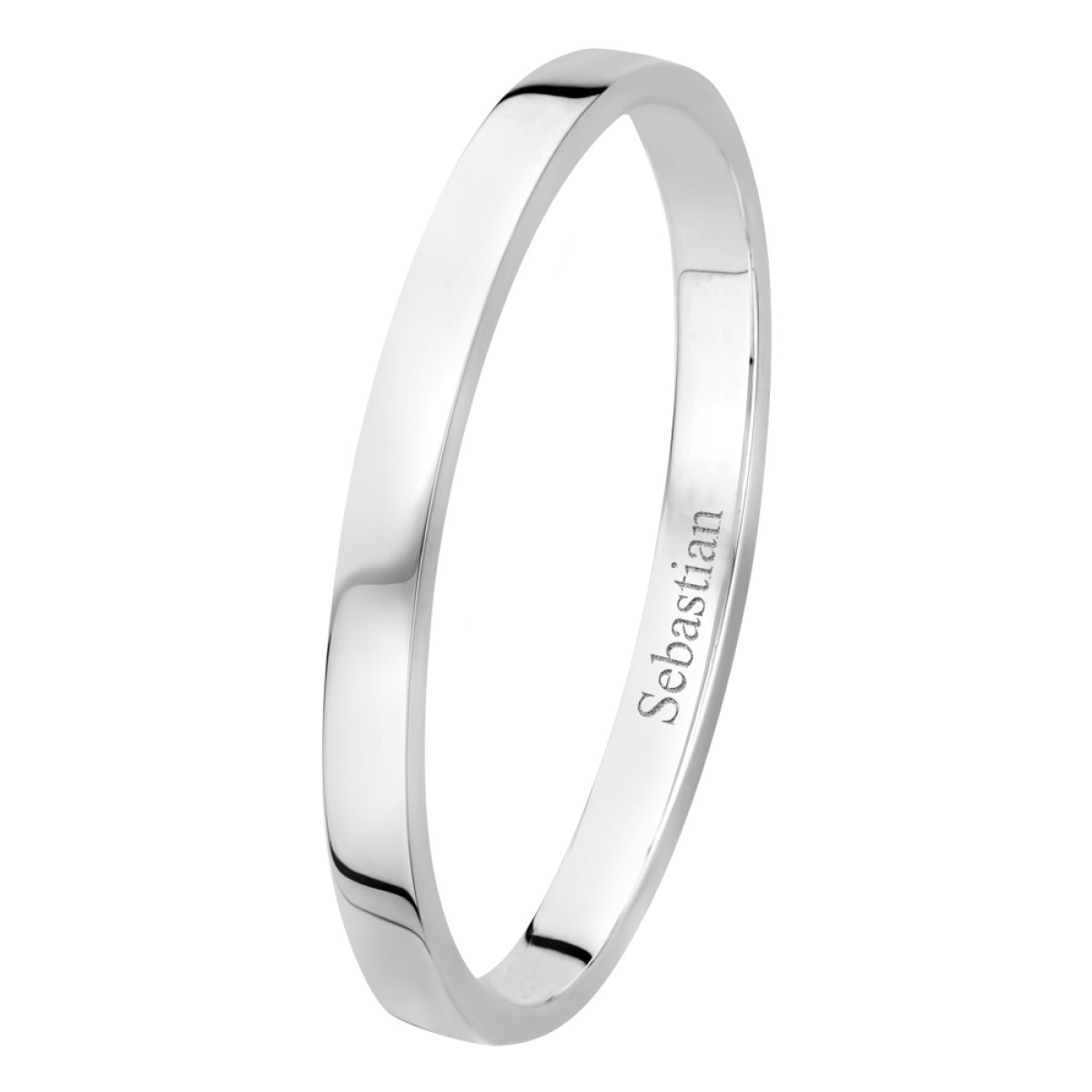 Names4ever graveerbare slavenarmband zilver 6 mm