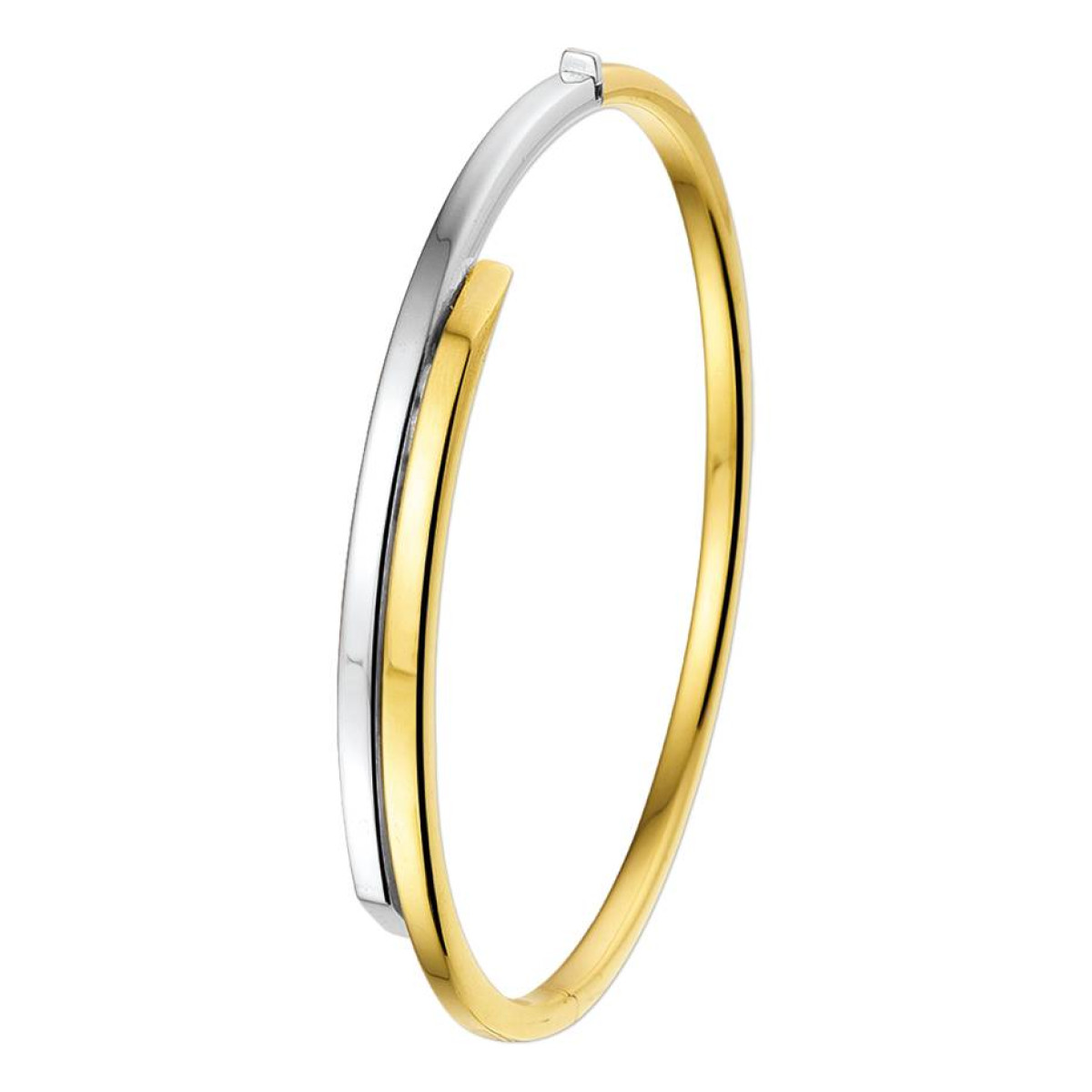 Slaven armband bicolor goud 60mm