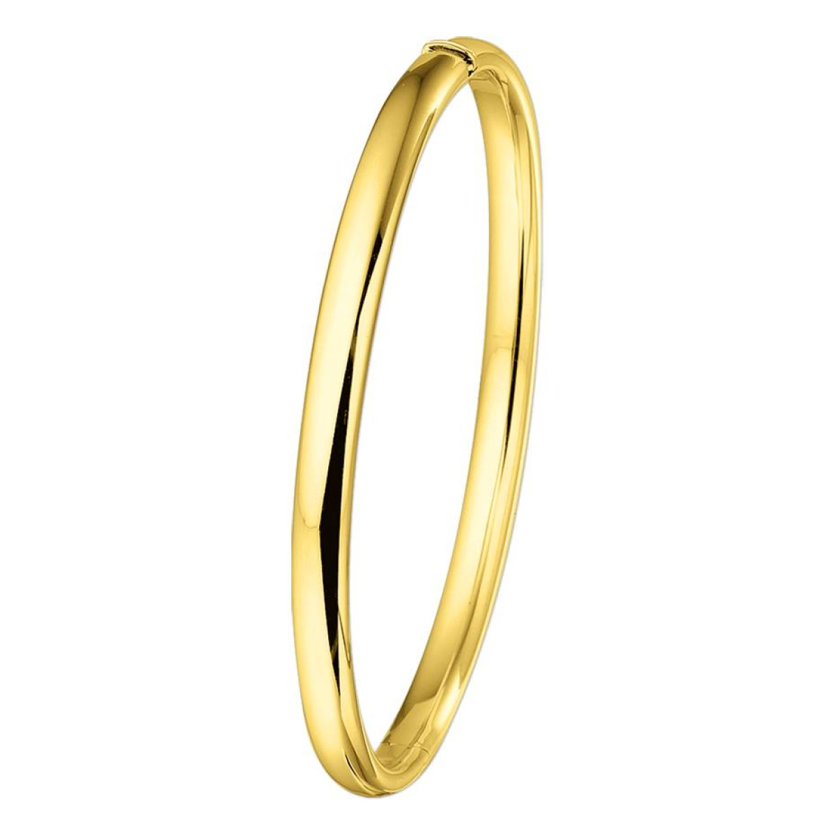 Slavenarmband ovaal van goud 5 mm en 60 mm doorsnede