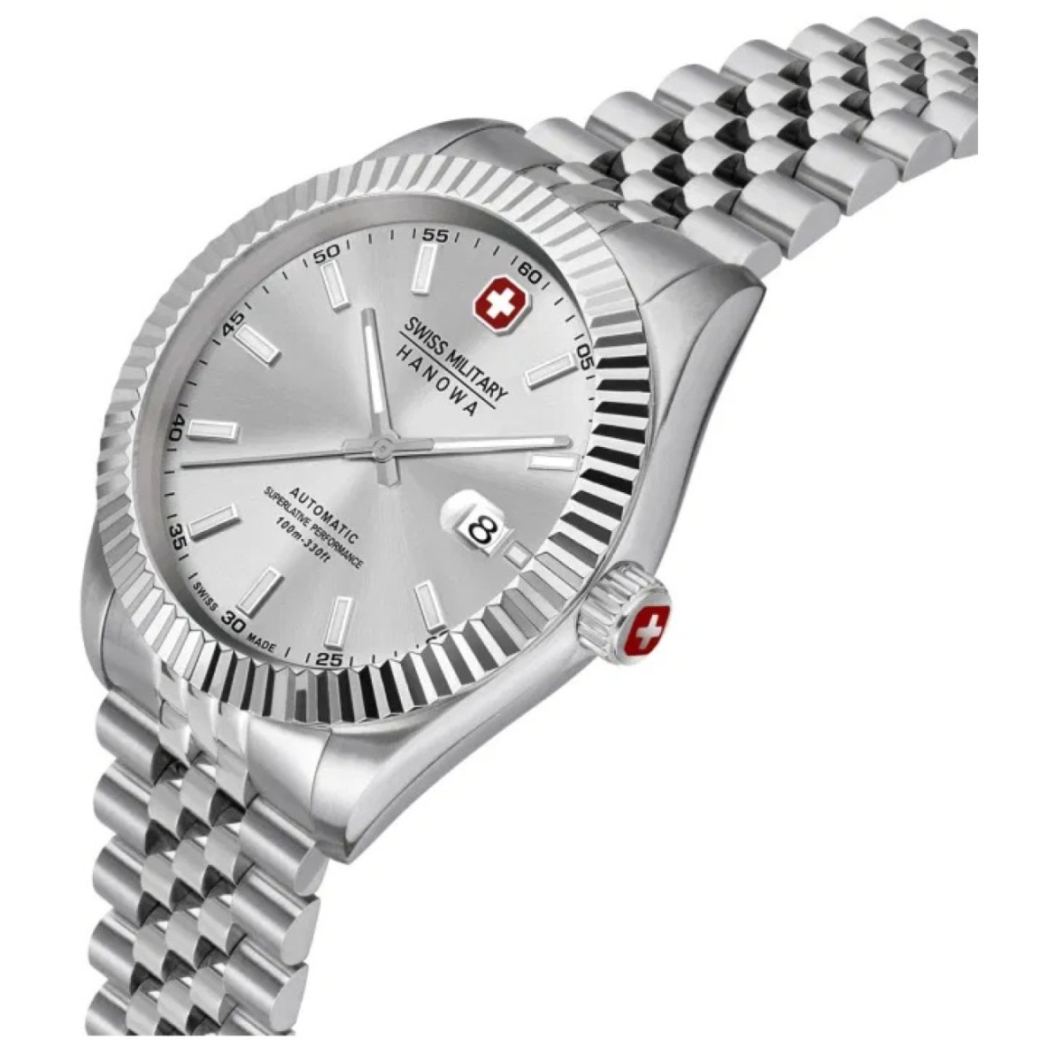 Swiss Military Hanowa Diligenter SMWGL0002104 Zwitsers horloge met zilverkleurige stalen kast - Ø 41 mm