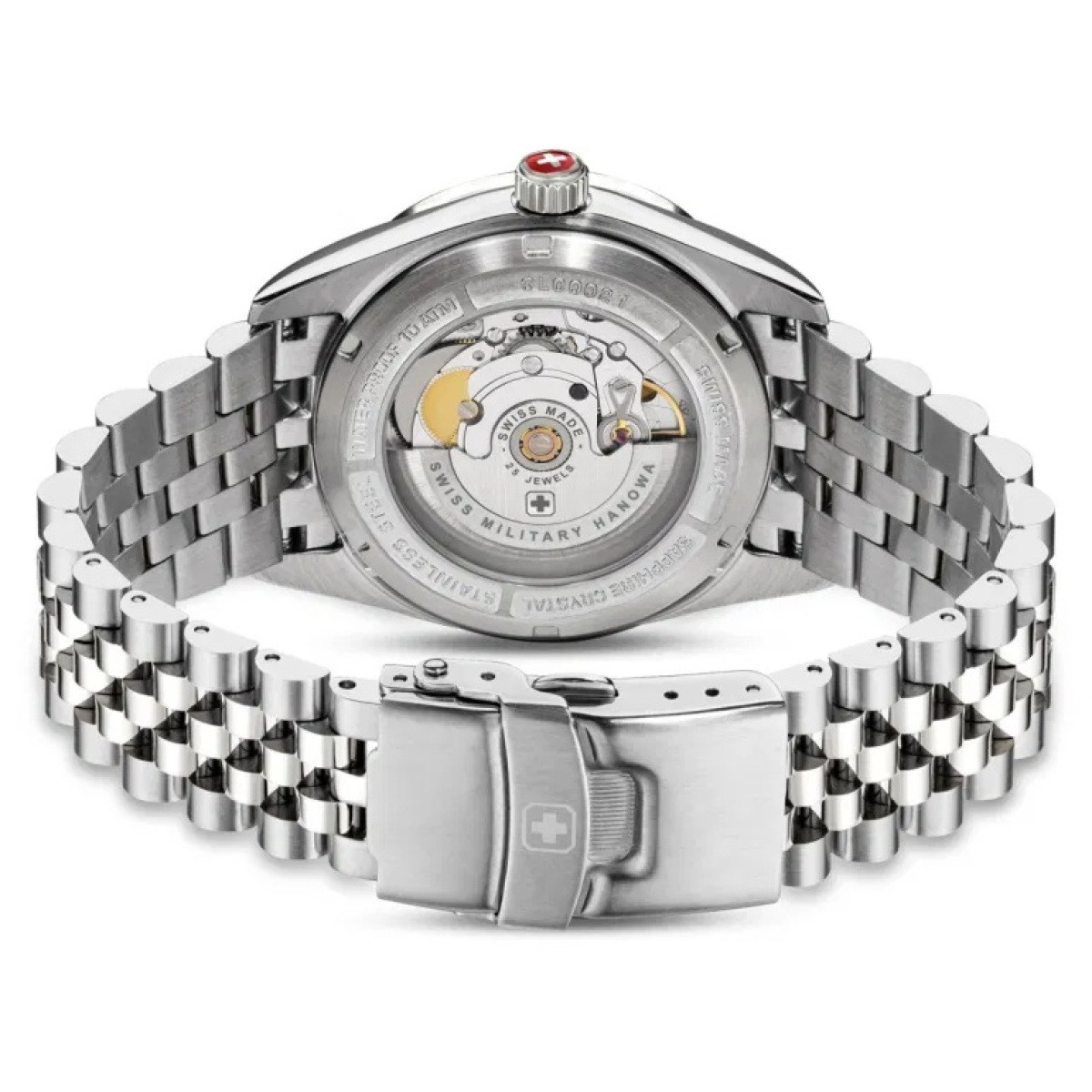 Swiss Military Hanowa Diligenter SMWGL0002104 Zwitsers horloge met zilverkleurige stalen kast - Ø 41 mm