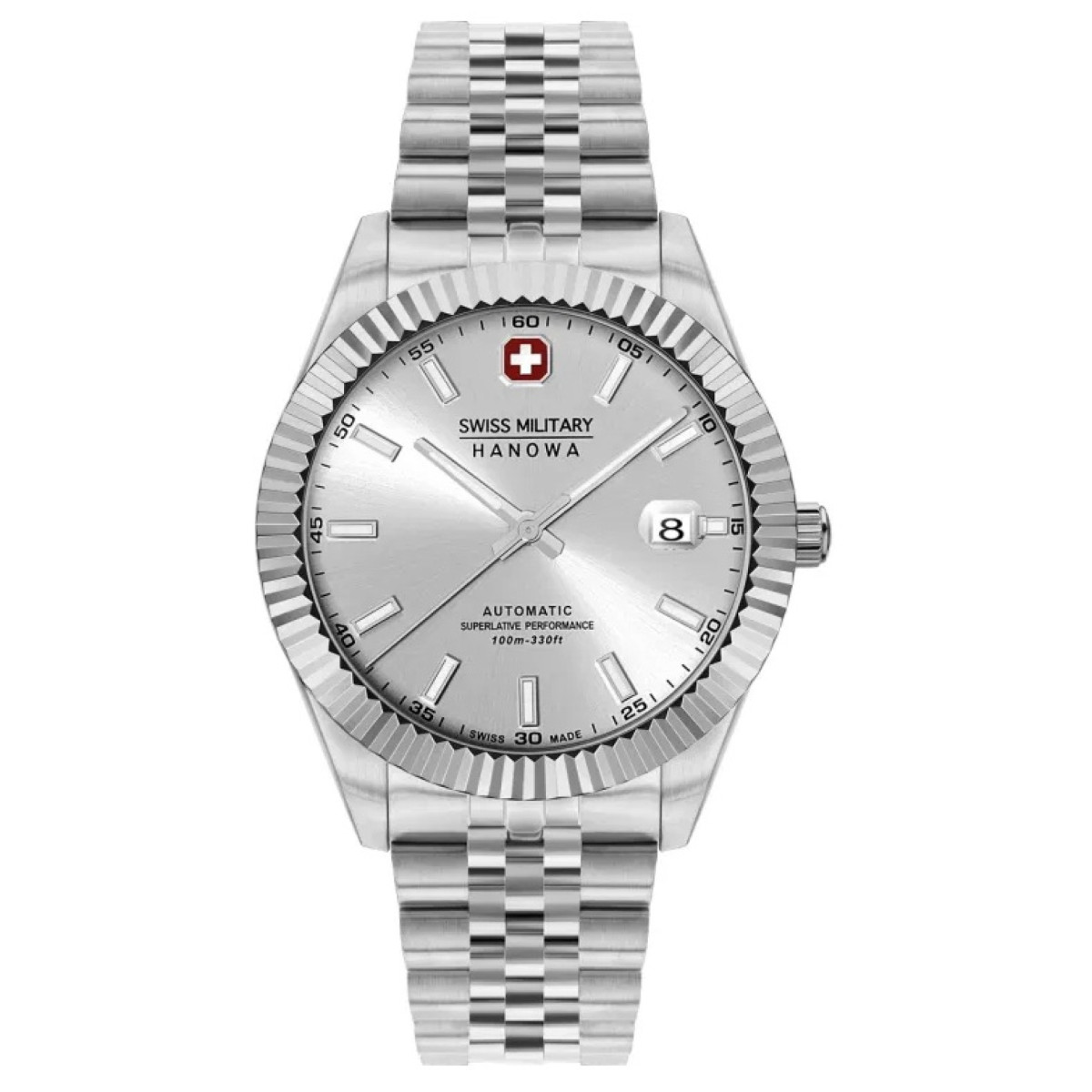 Swiss Military Hanowa Diligenter SMWGL0002104 Zwitsers horloge met zilverkleurige stalen kast - Ø 41 mm