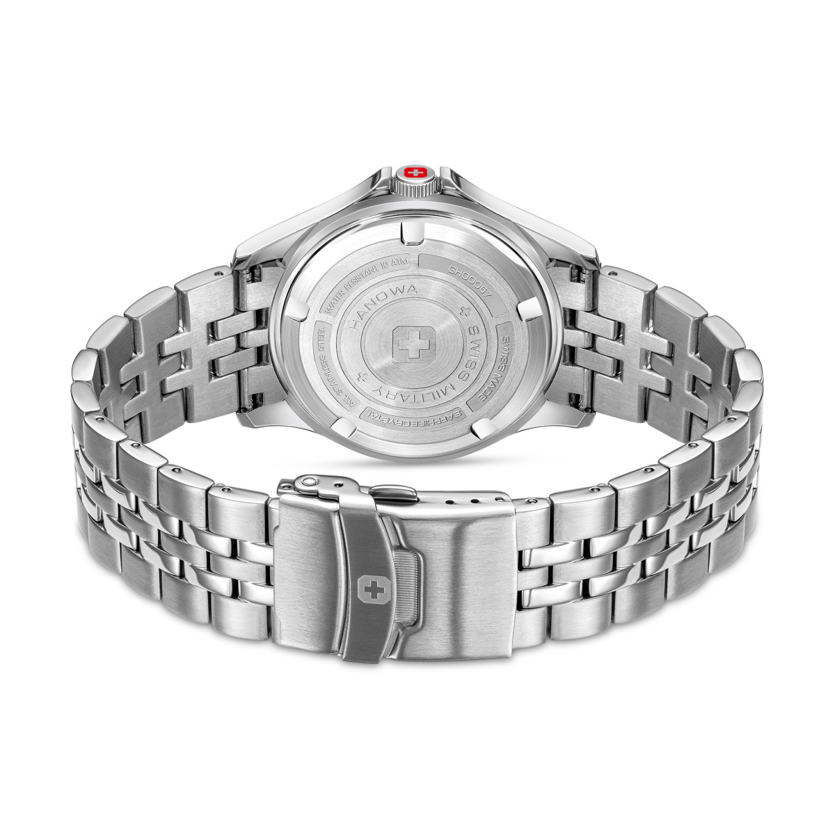 Swiss Military Hanowa Flagship Elements Earth SMWGH0006704 stalen horloge met groene wijzerplaat - Ø 42 mm